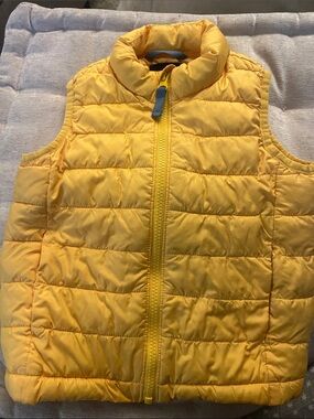 UNISEX Primary Yellow Puffer Vest for Kids
